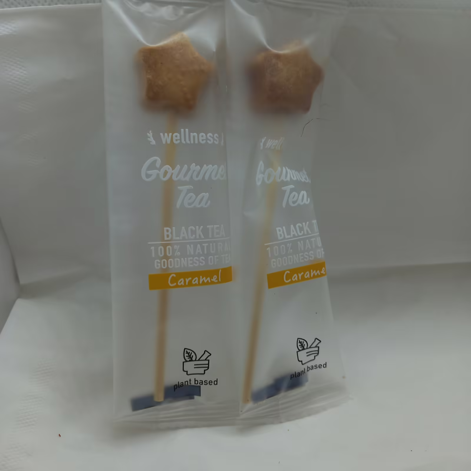 Sucette à thé – Crispy caramel
