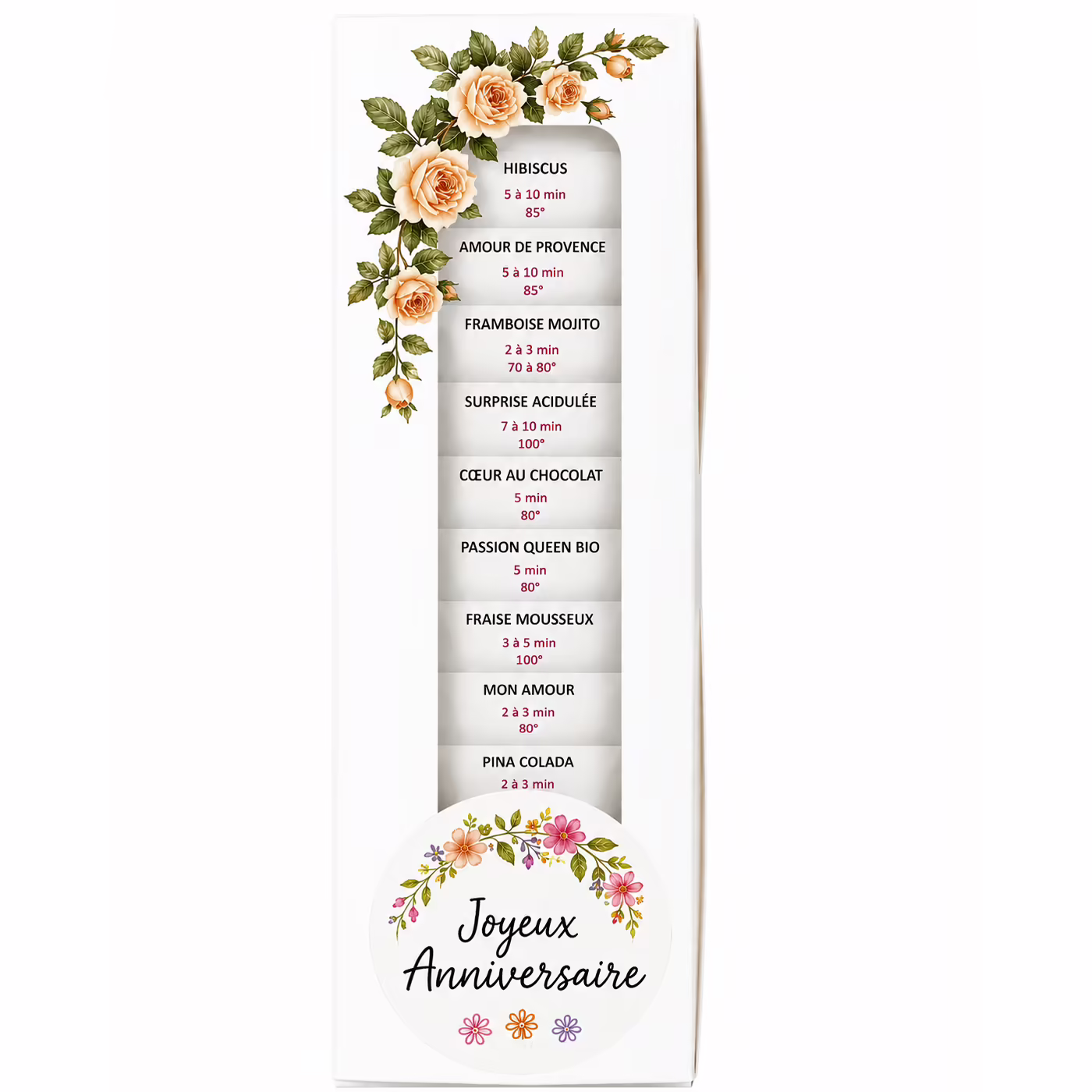 Coffret de thés – Joyeux anniversaire